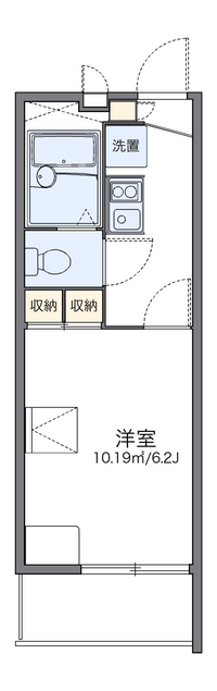 レオパレスけやき 間取り図