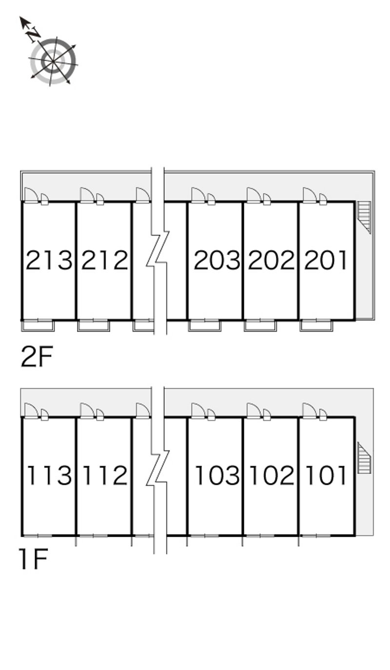 レオパレスドミール 間取配置図
