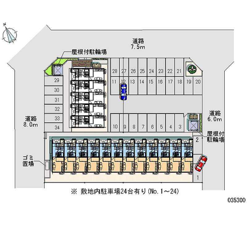 35300 Monthly parking lot