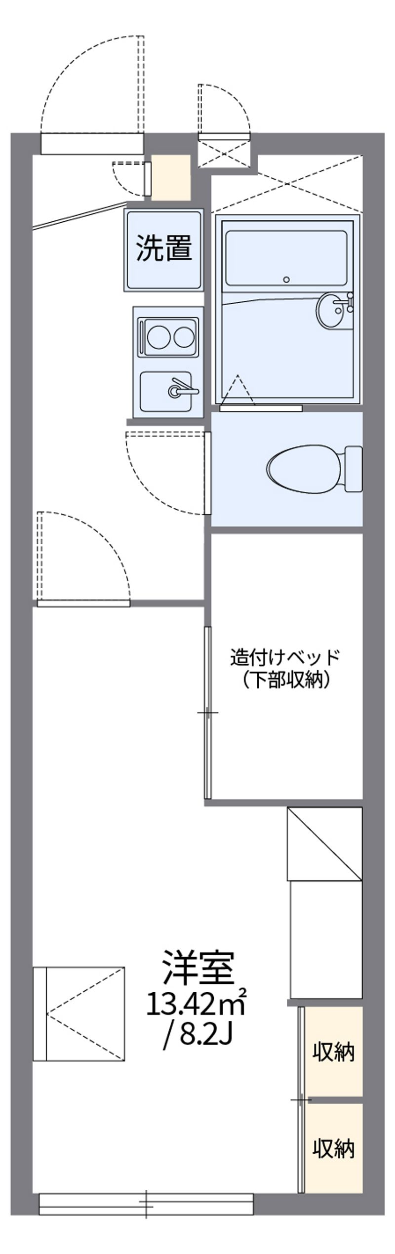 レオパレスエンボーダ 間取図