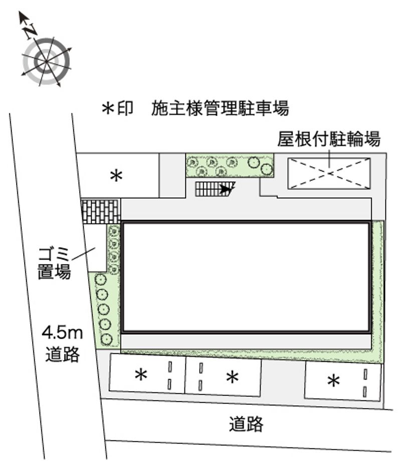 レオパレスアミティエ 配置図