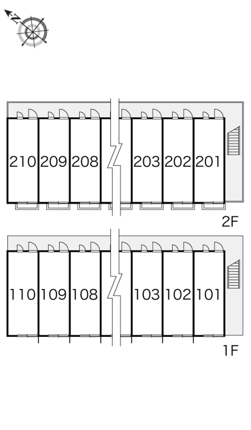 レオパレスホープ　シェル 間取配置図