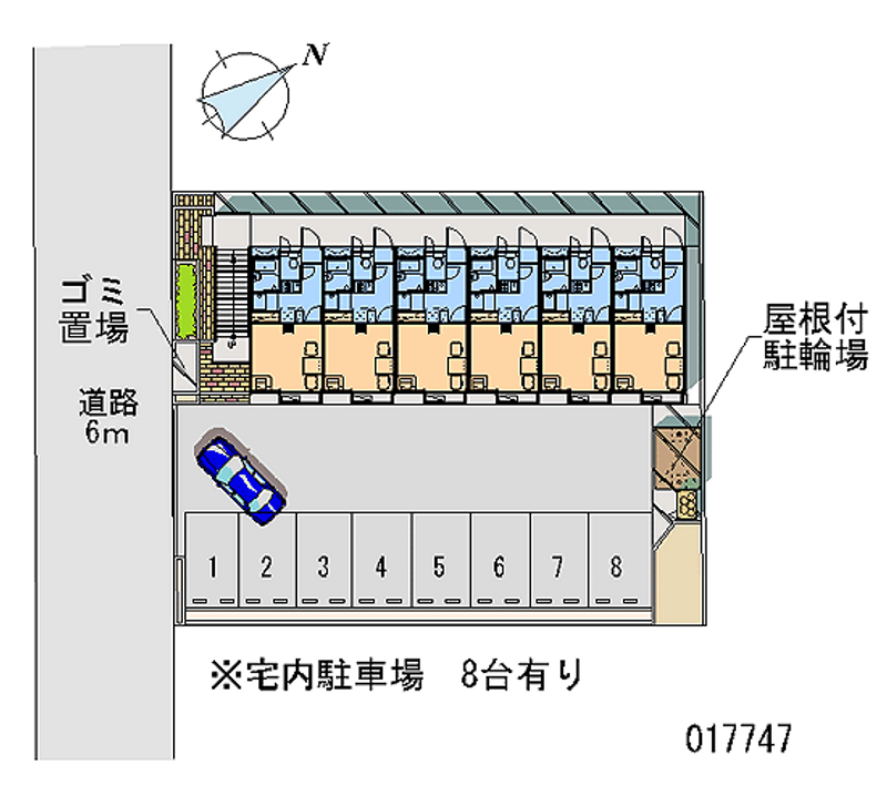 17747 bãi đậu xe hàng tháng