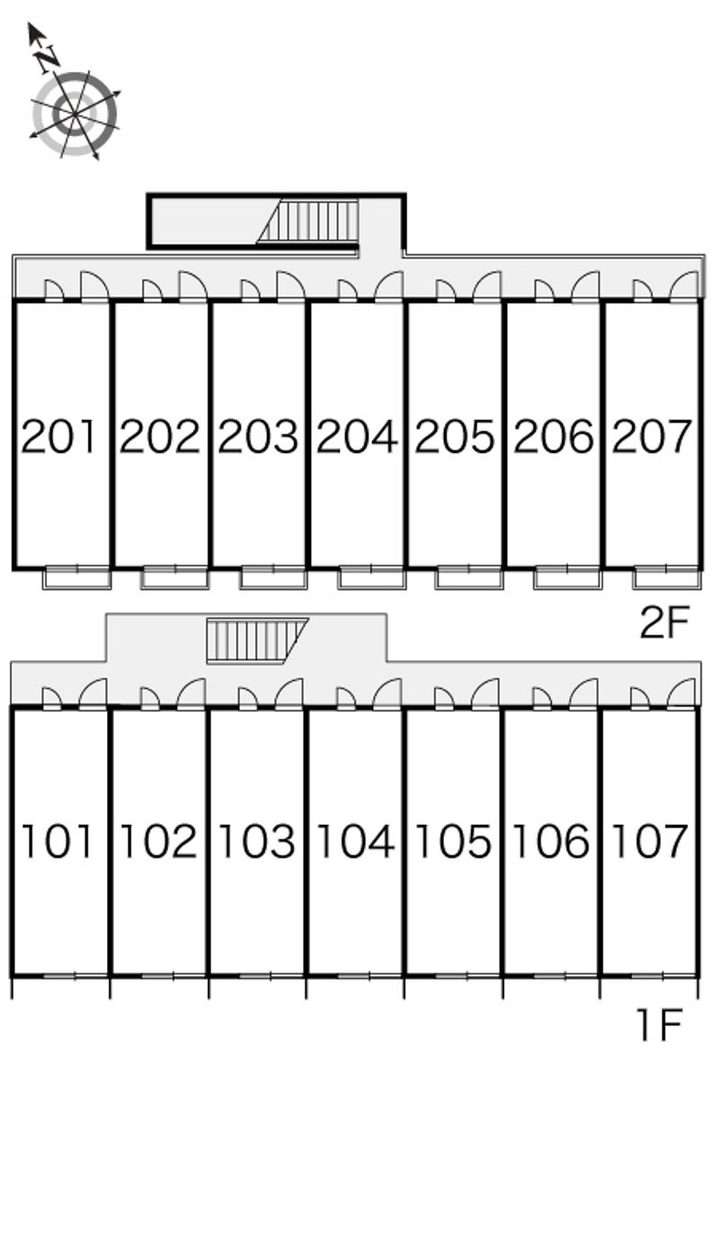 レオパレスドミール 間取配置図