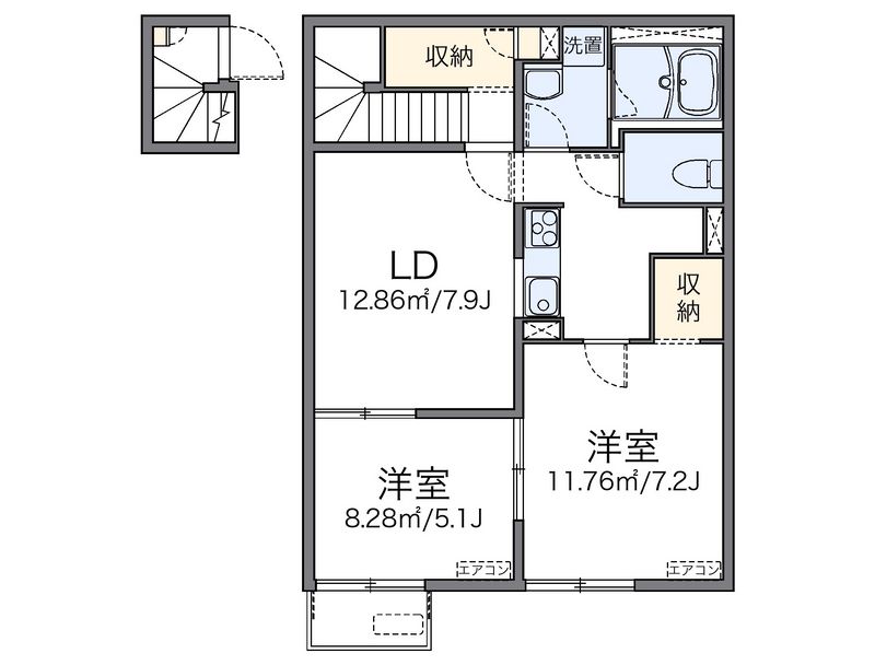 レオパレスサン 間取図