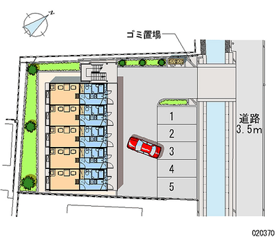 レオパレスＨＩＢＩＫＩ 月極駐車場