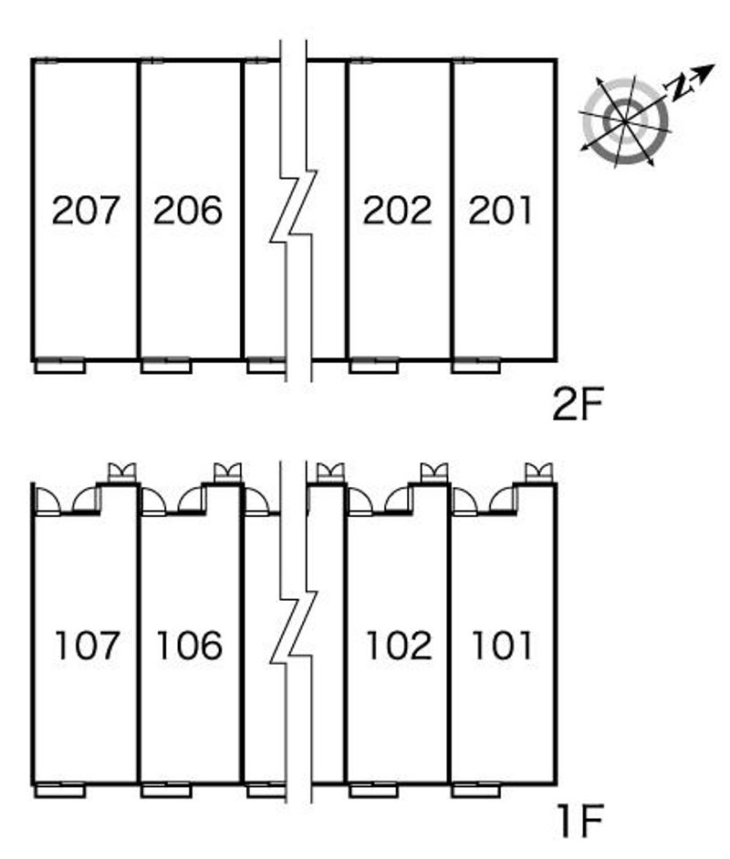 レオパレスエスケイティー 間取配置図