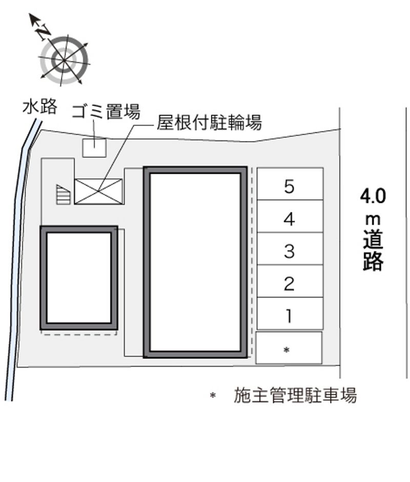 レオパレスＣａｓｅｒｏ　野里 配置図
