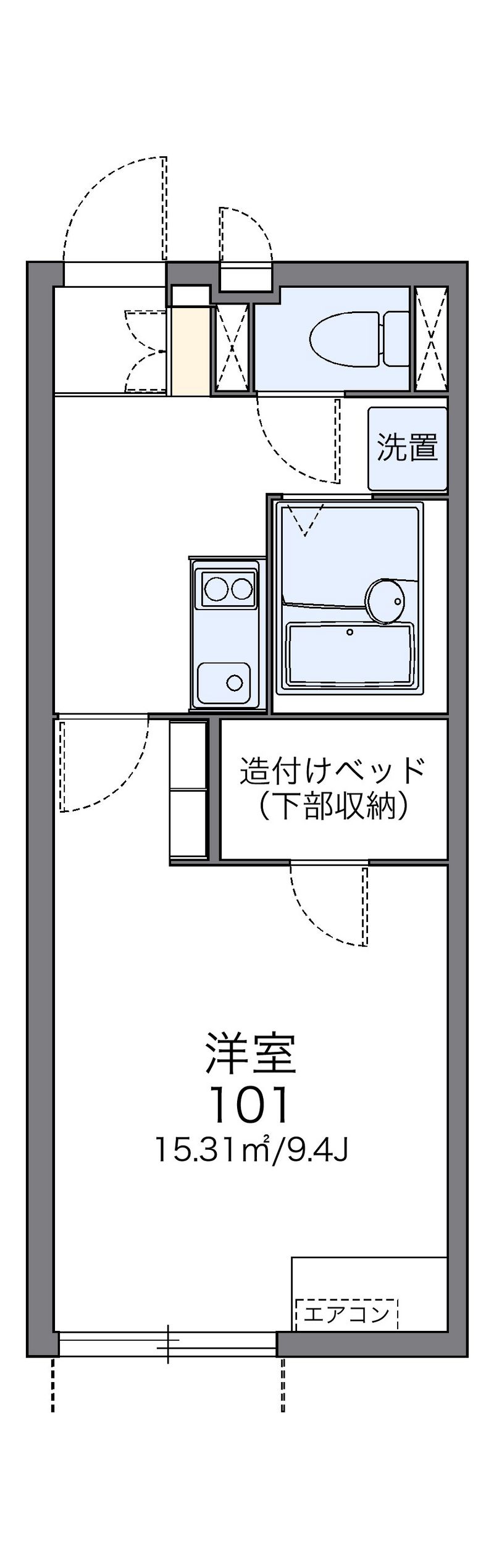 レオネクストアビイロード 間取図