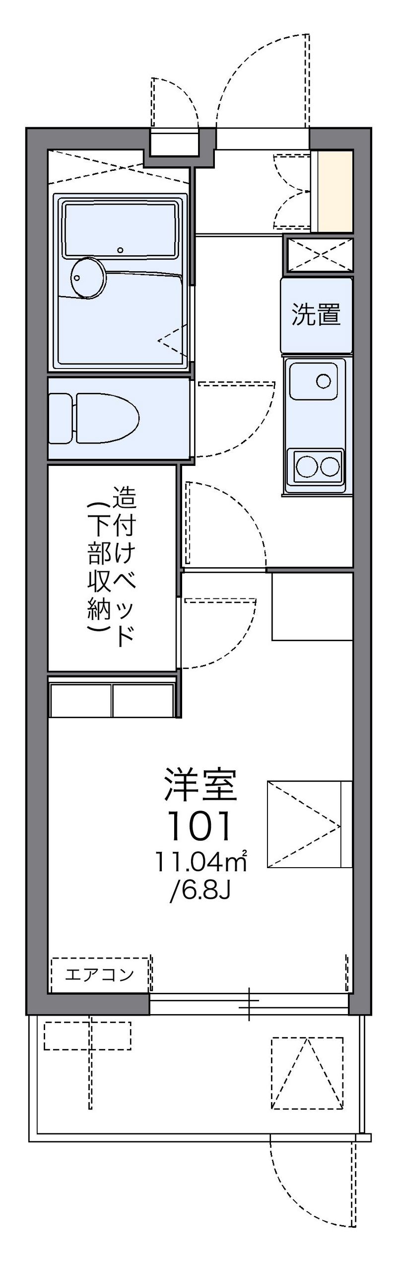 レオパレスボー　ビラージュ 間取図