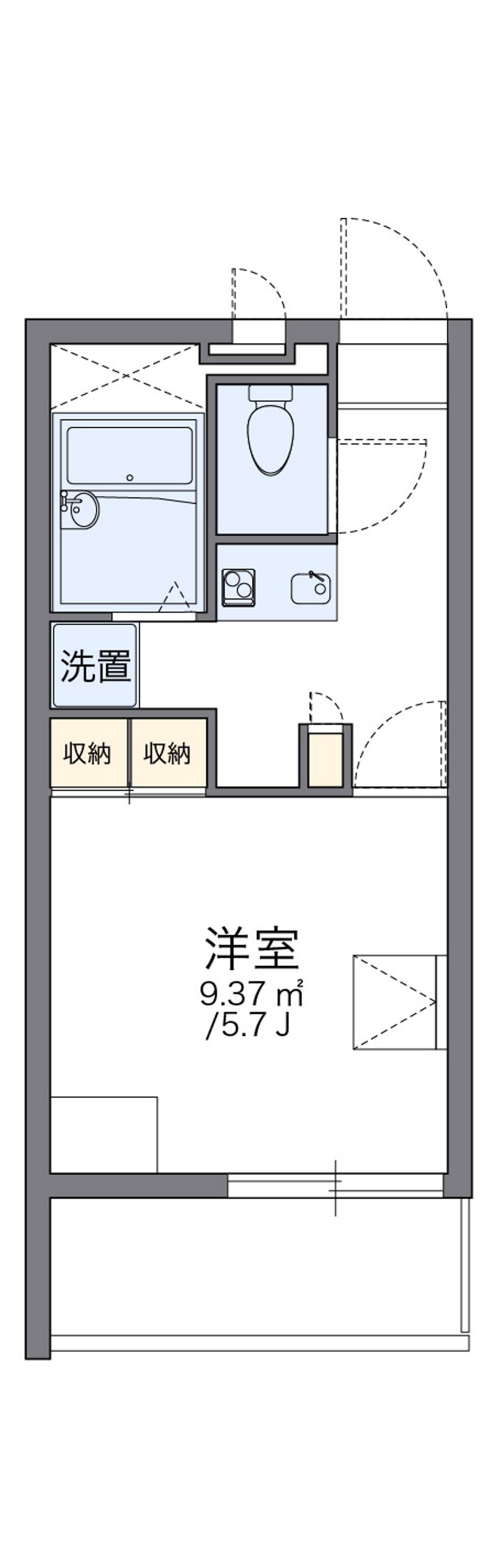レオパレスＯＮ＆ＯＦＦ 間取り