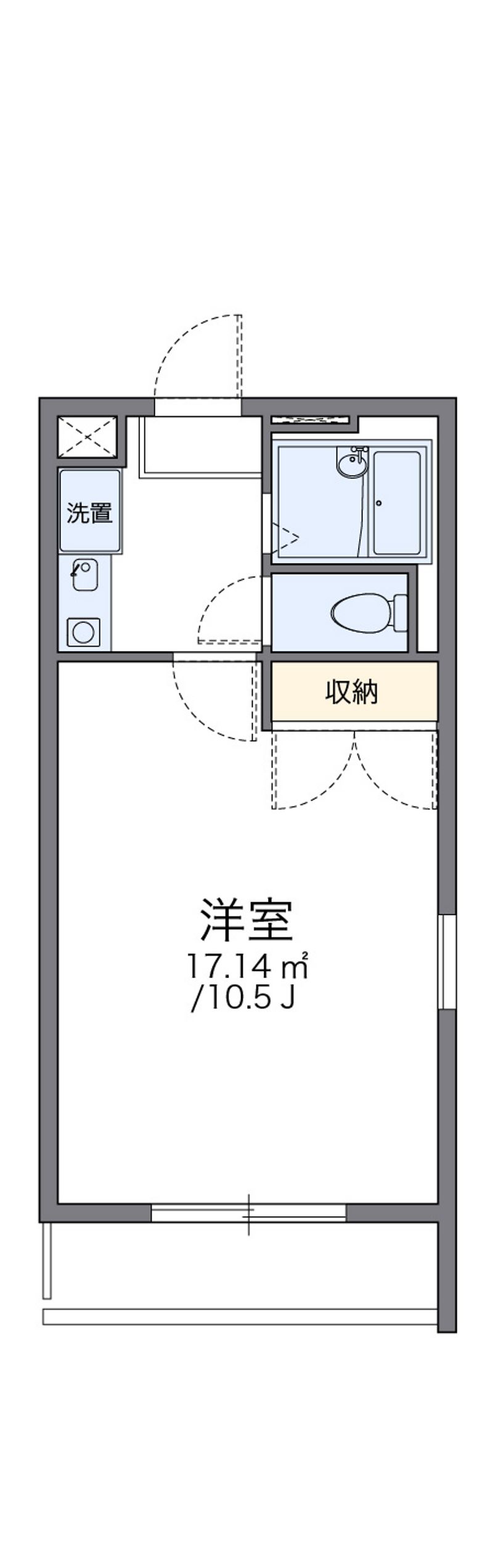 レオパレスドリームスペース 間取図
