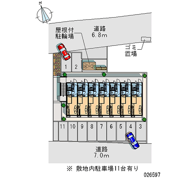 レオパレスマ　メゾン 月極駐車場