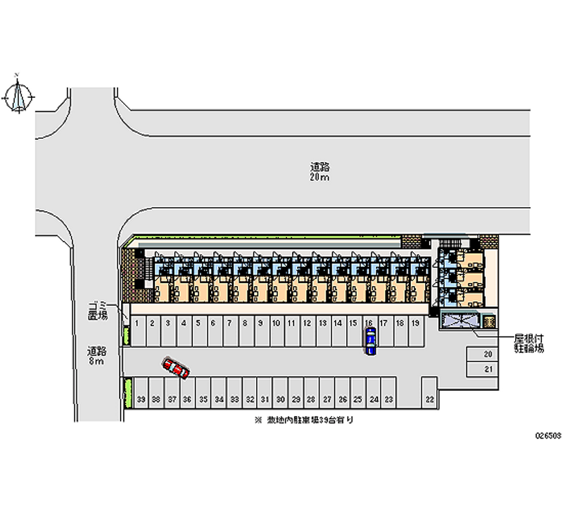 26503 Monthly parking lot