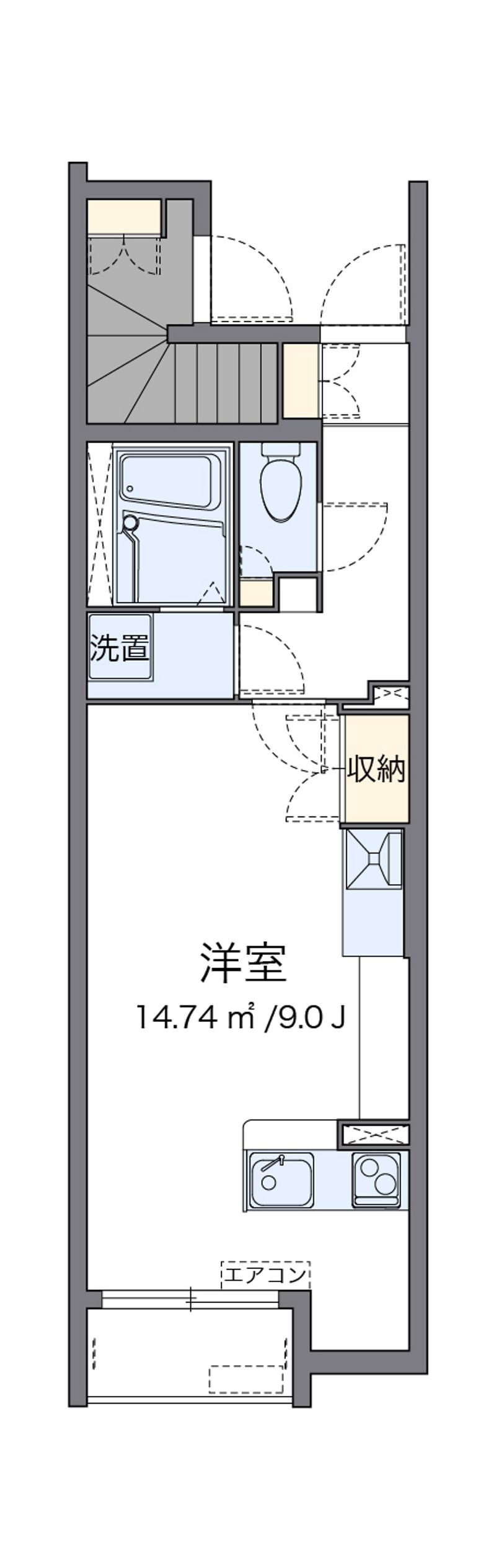 ミランダリバーテラス堀船 間取図