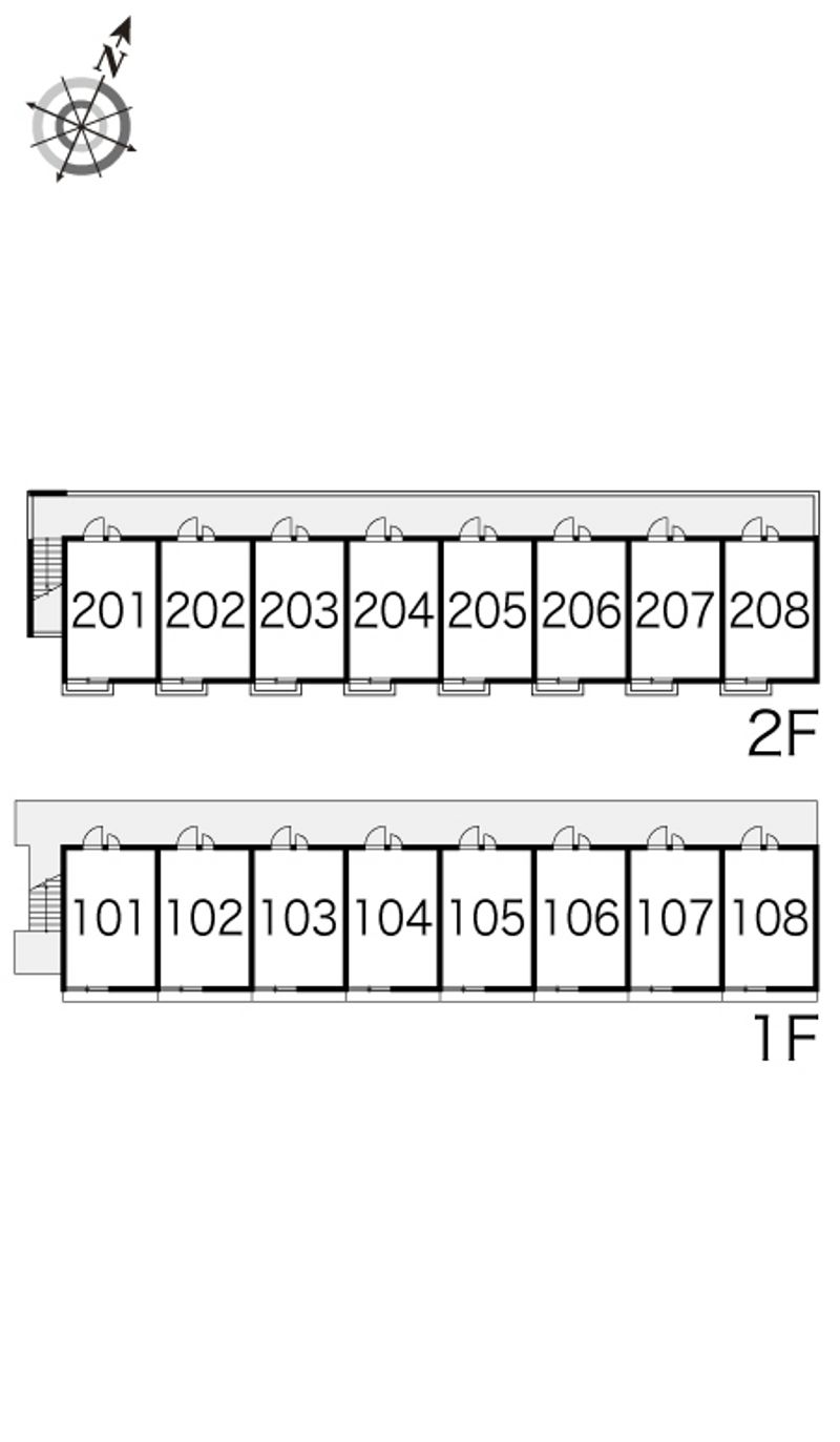 レオパレス松陽 間取配置図