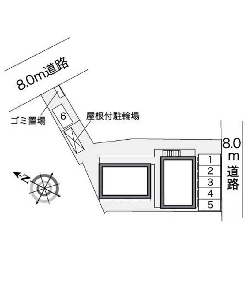 レオパレス大牟田 配置図