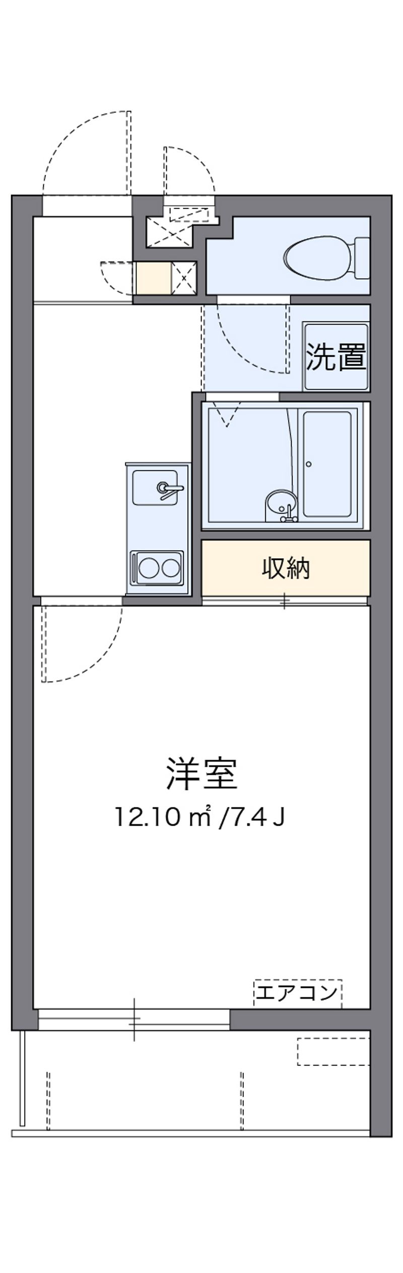 クレイノダイショウハウスⅡ 間取図