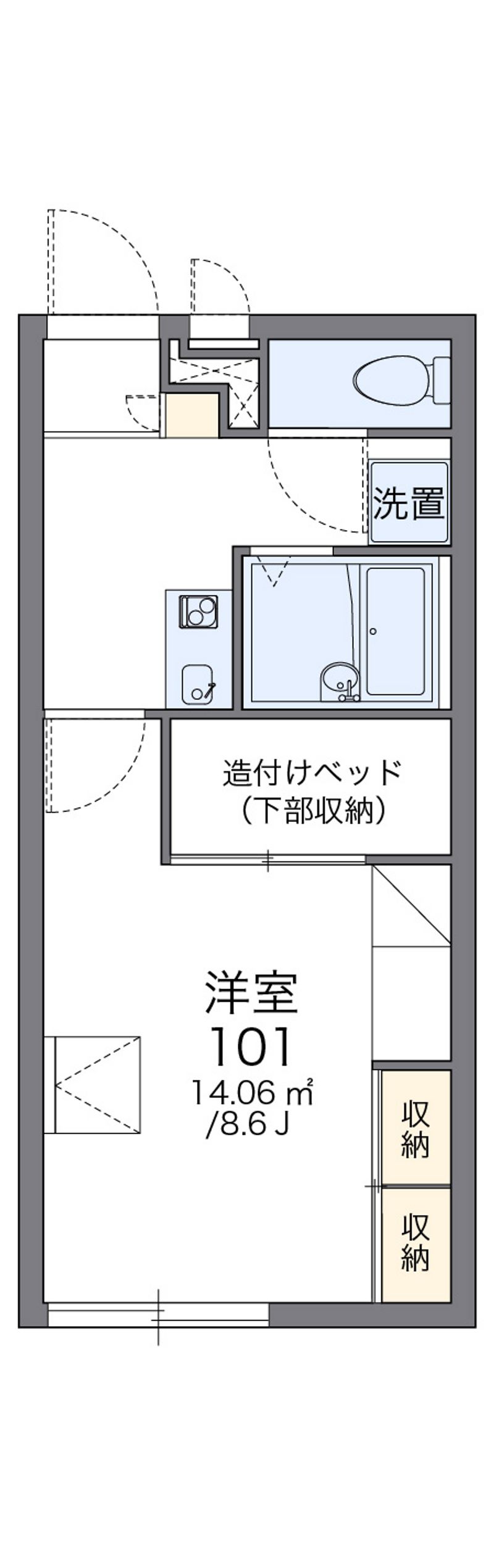レオパレスプリマチッタ 間取図