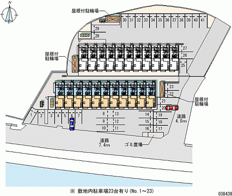 レオパレスジェネシス 月極駐車場