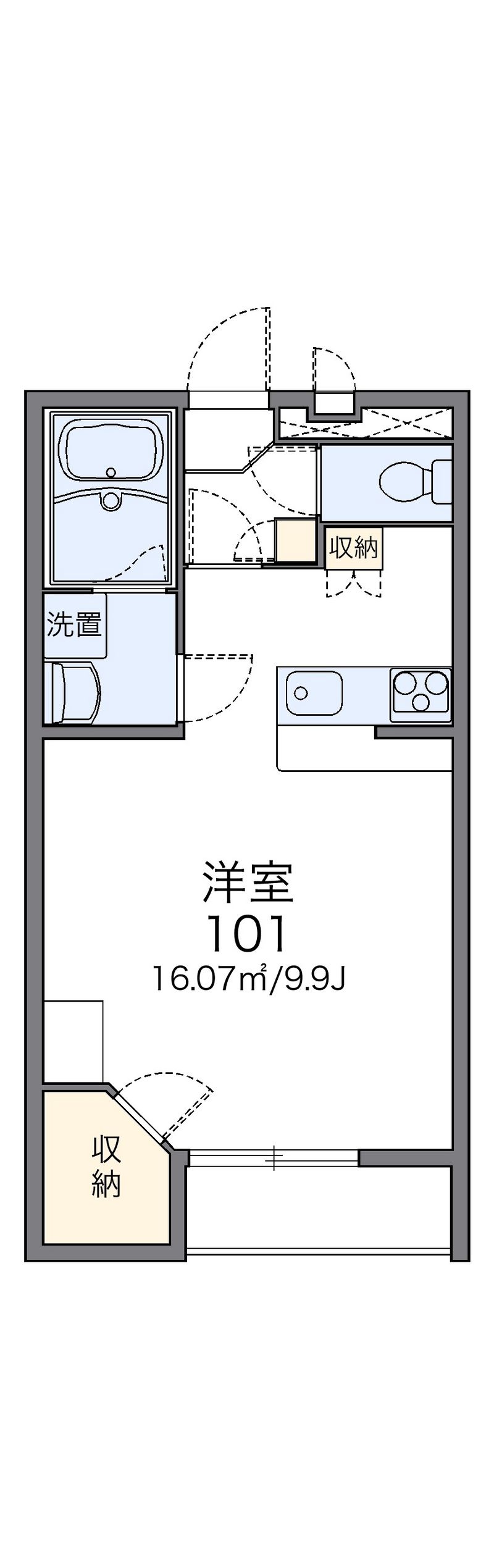 レオパレスアークハイムⅡ 間取図