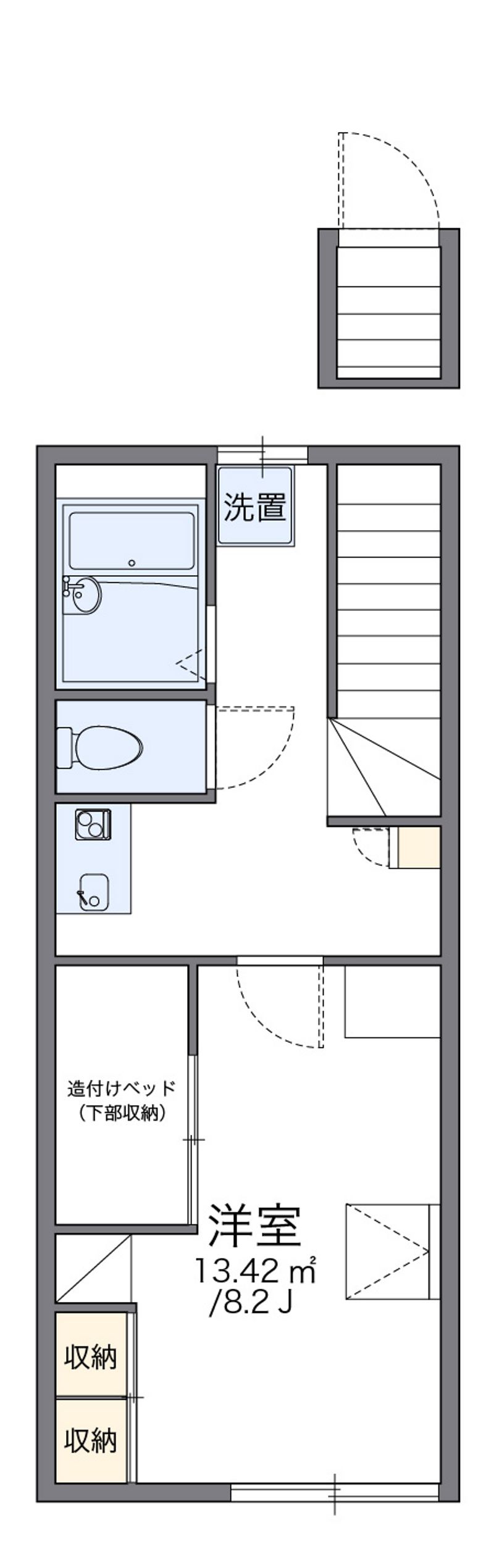 レオパレスサニープレイス 間取図