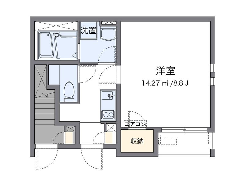 クレイノ八幡 間取図