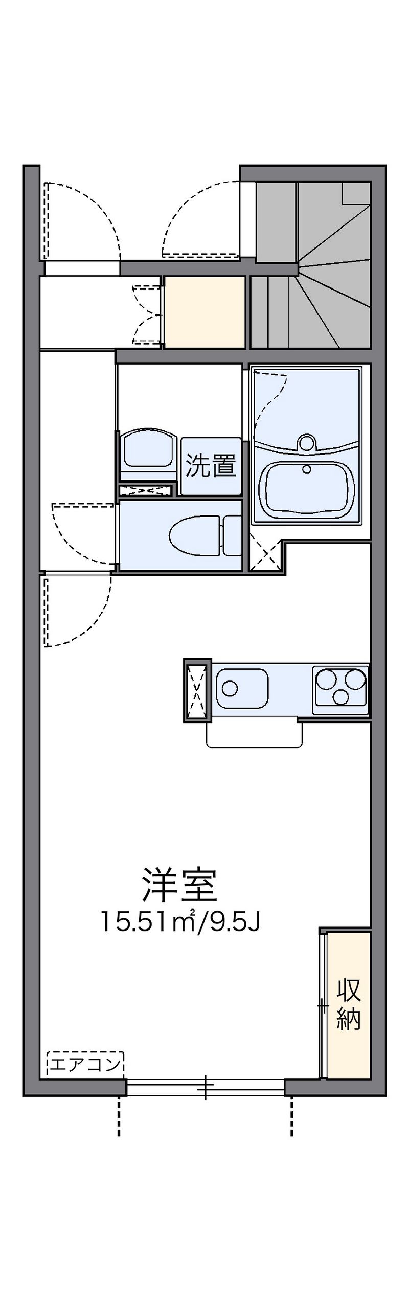 レオネクストえいじゅ 間取図