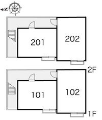 レオパレスサンハイツ 間取り配置図