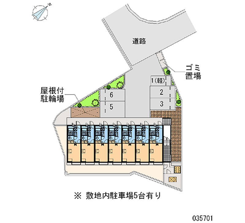 レオパレス藤阪中町 区画図