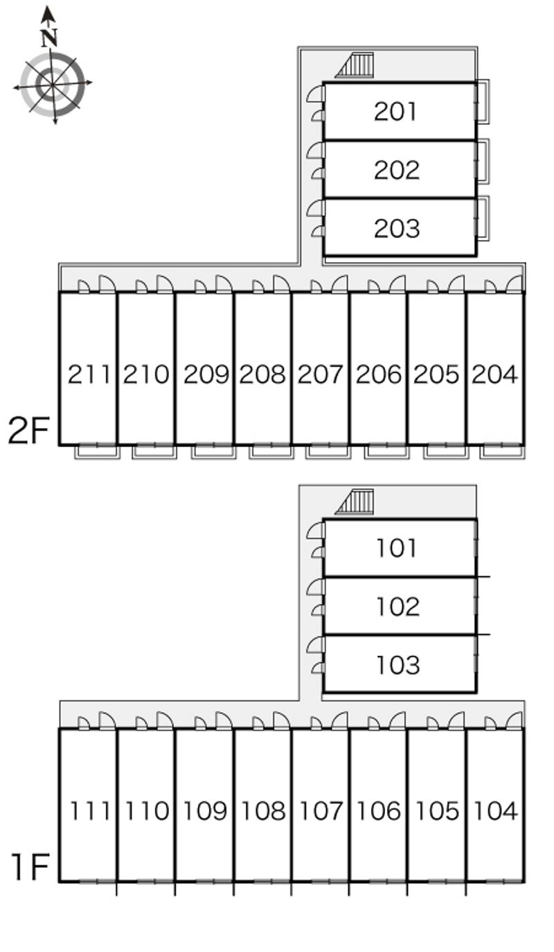 レオパレスウェルスｔｅｎ 間取配置図