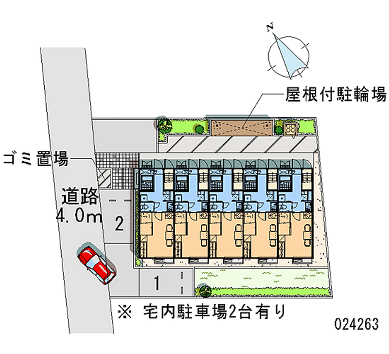 レオパレスヒロ 区画図