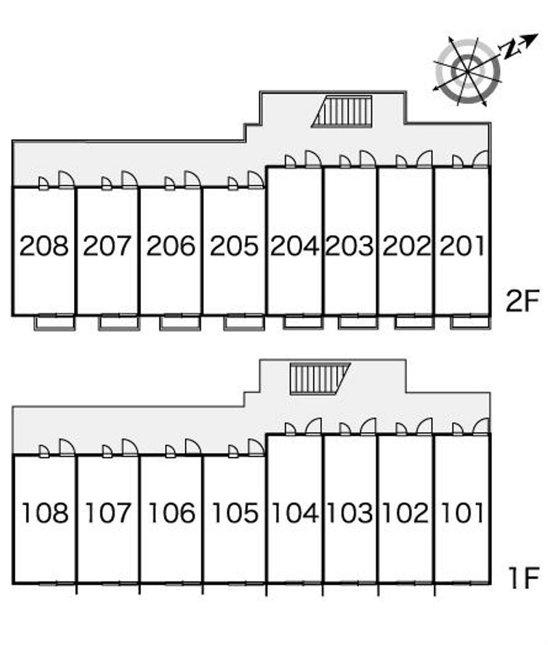 レオパレスオアゾ　Ａ 間取り配置図