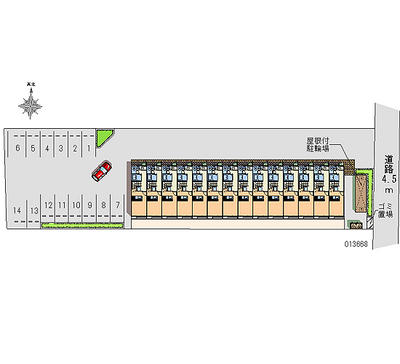 13668 Monthly parking lot