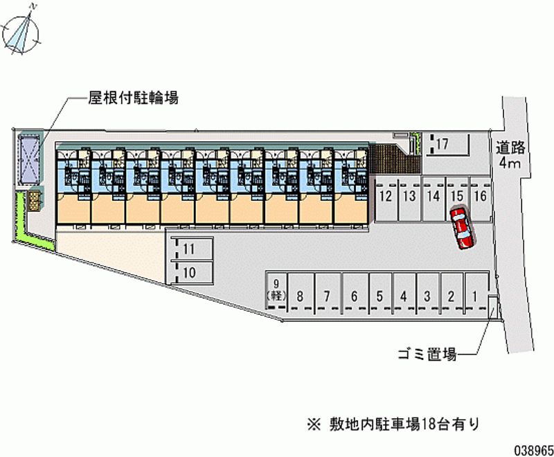 レオパレス水門町 月極駐車場