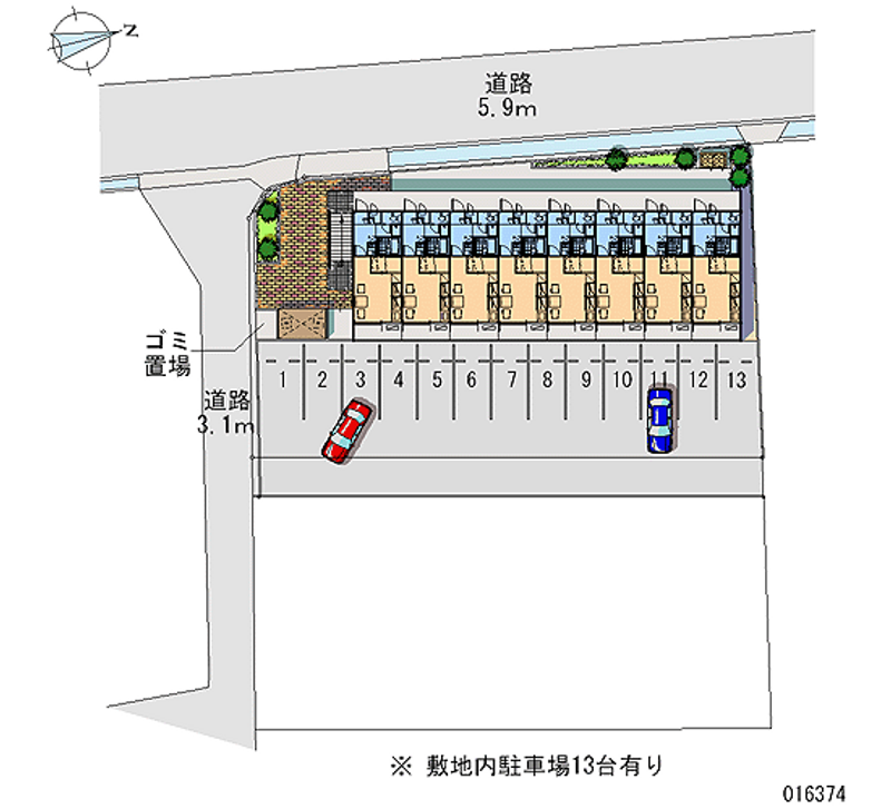 16374 bãi đậu xe hàng tháng