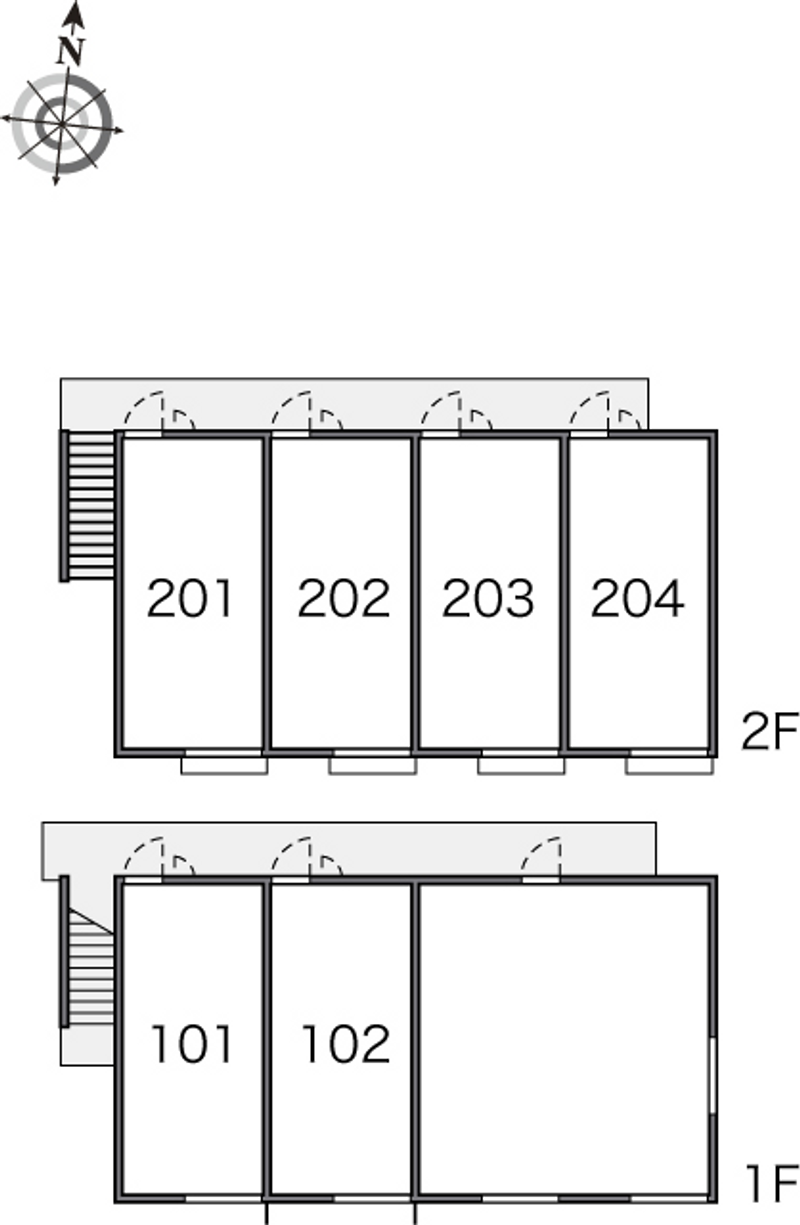 レオパレスベイラインそが 間取り配置図