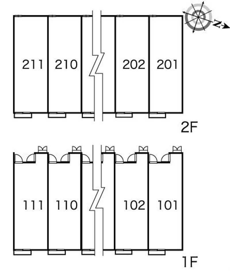 レオパレスレーヴ 間取配置図