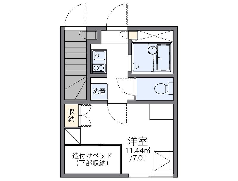 レオパレスウエスト上福岡 間取図