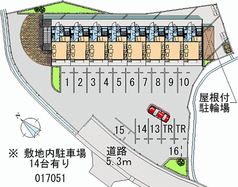 レオパレスアルナージ 月極駐車場