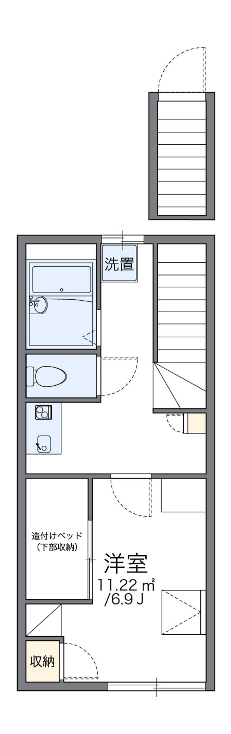 レオパレスヴィグール 間取図