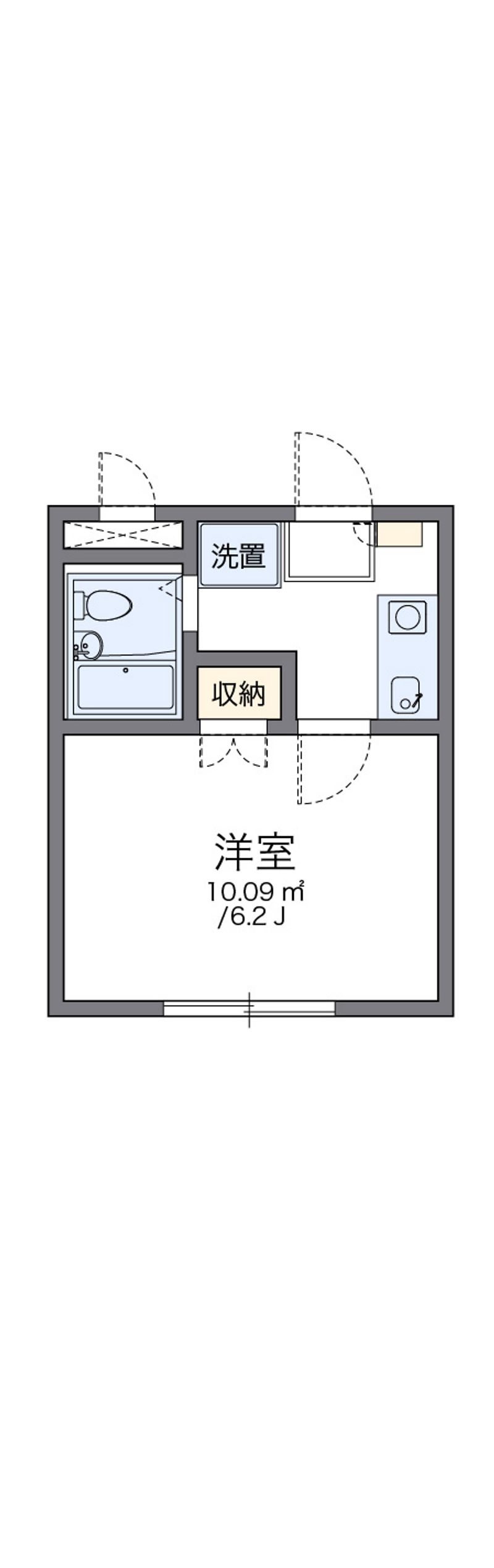 レオパレスキュービクル浅草橋 間取り