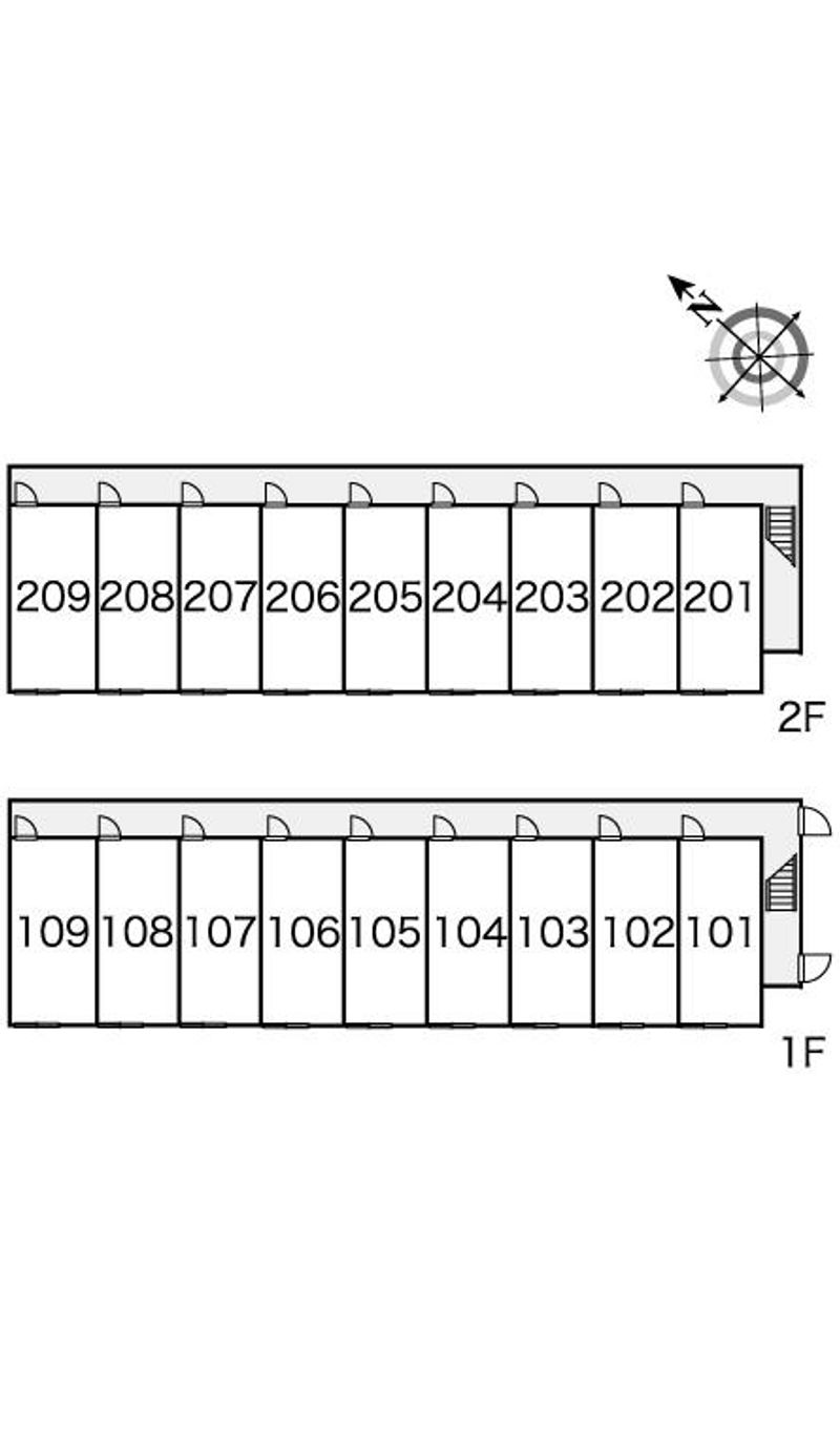 レオパレス花川北 間取り配置図