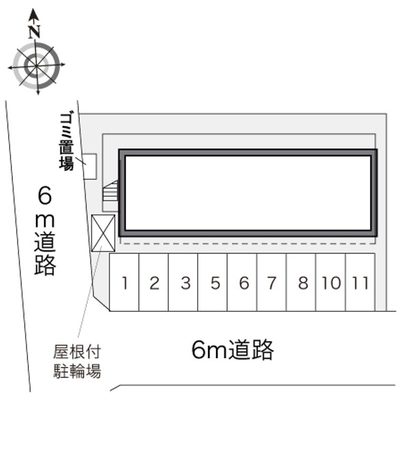 レオパレスボヌール橋本 配置図