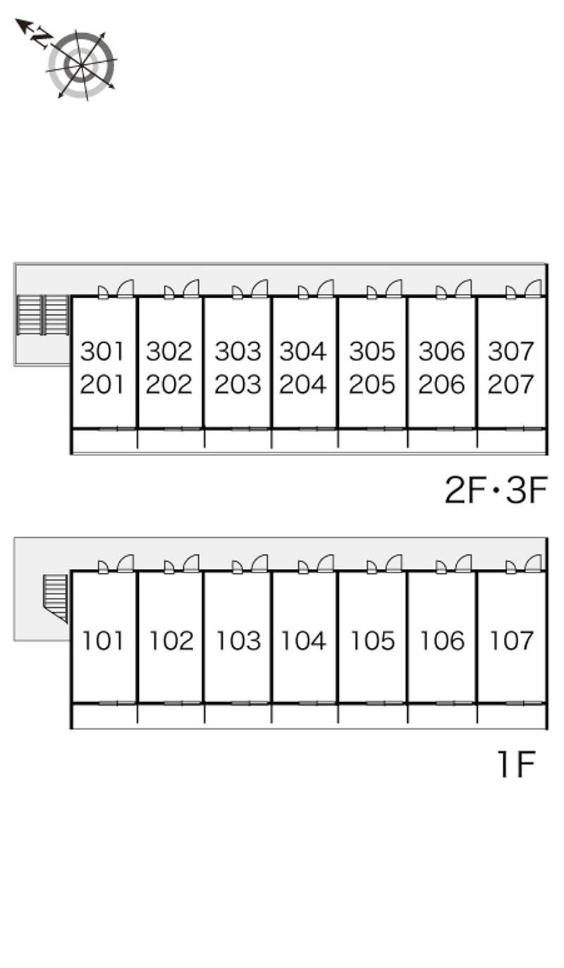 レオパレスルーク 間取配置図