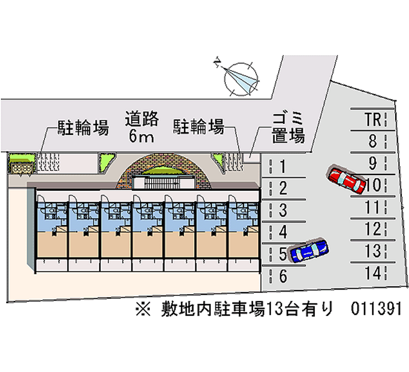 レオパレス明西 月極駐車場