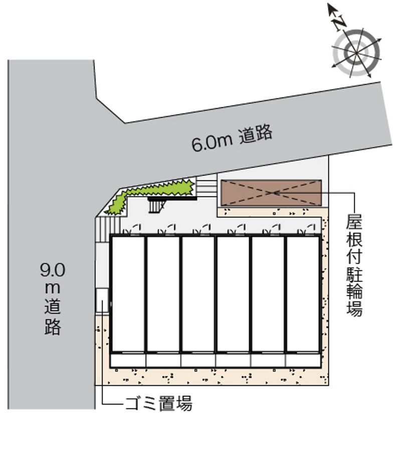レオネクストつるせ壱番館 配置図