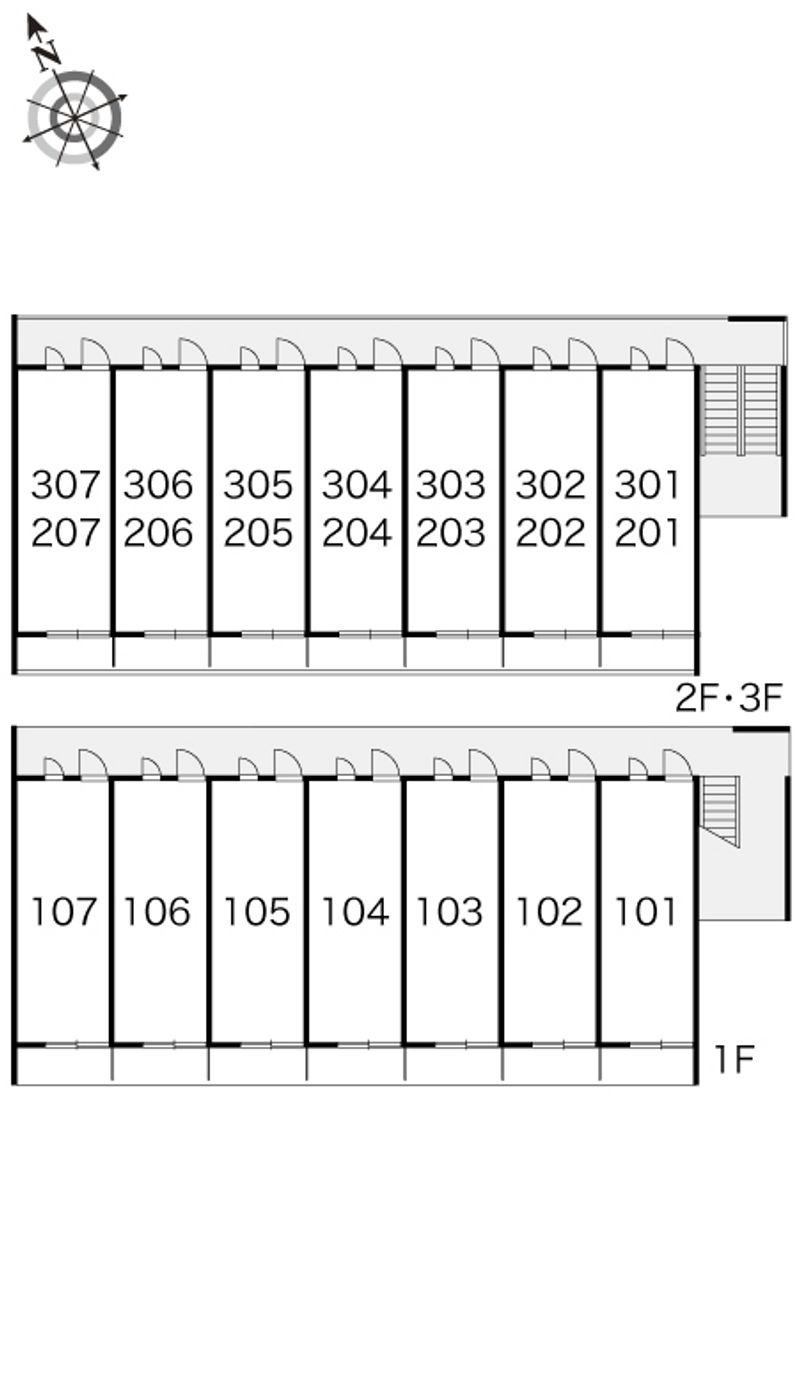 レオパレスＭＡＳＡ　１００ 間取り配置図