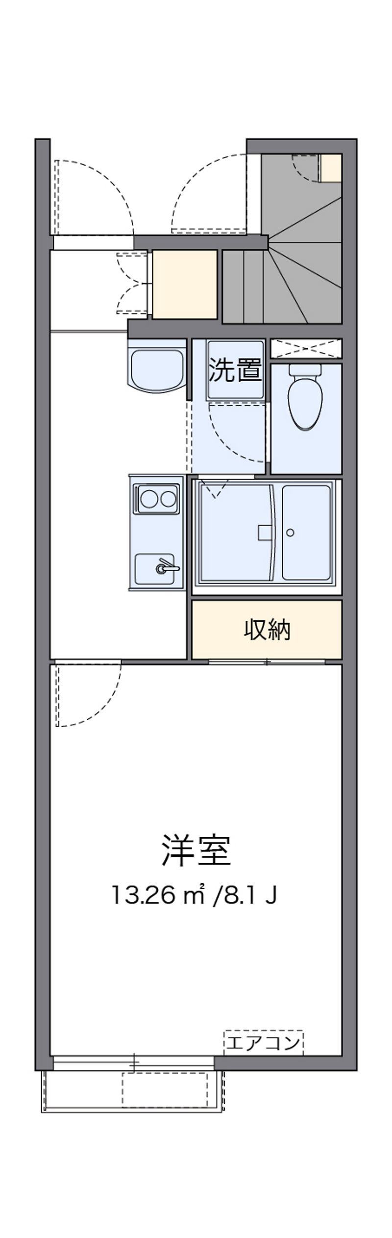 レオパレスフェルム 間取図