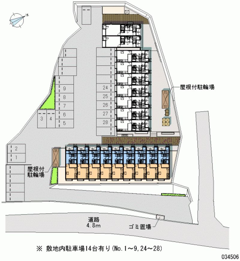 レオパレス瑞穂Ⅱ 月極駐車場